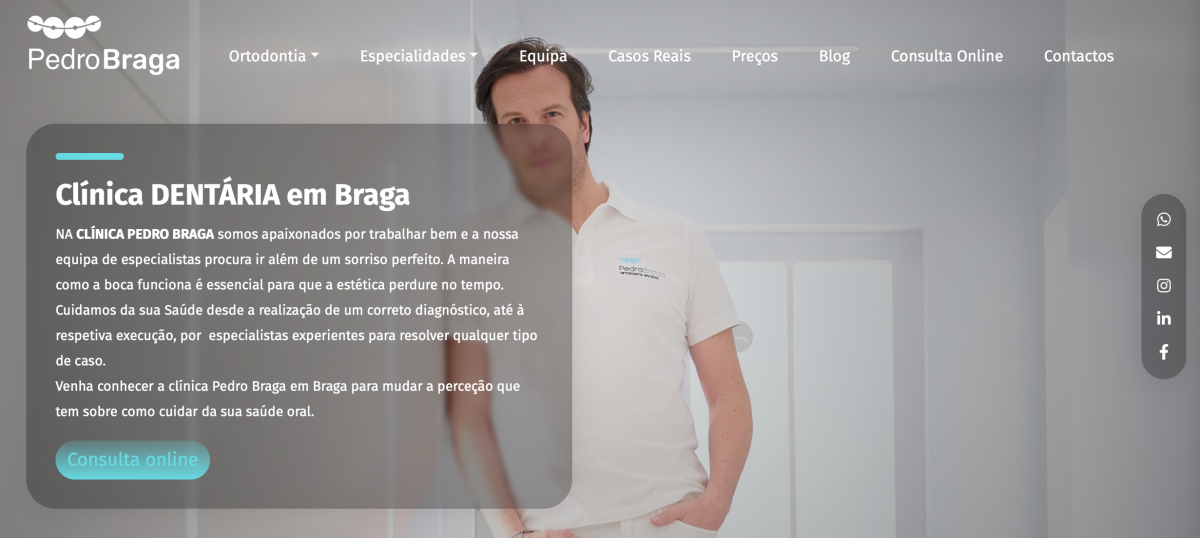Nova Página de Internet Pedro Braga
